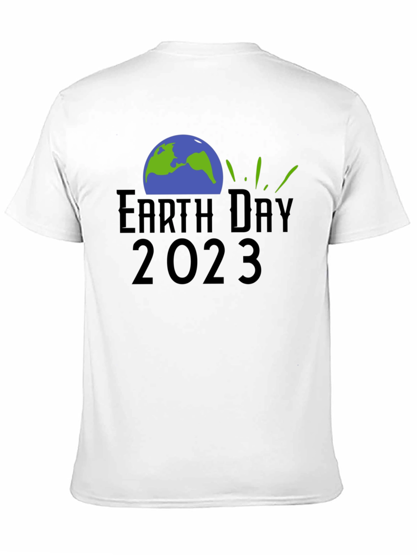 Earth Day 2023 Black Graphic T-Shirt