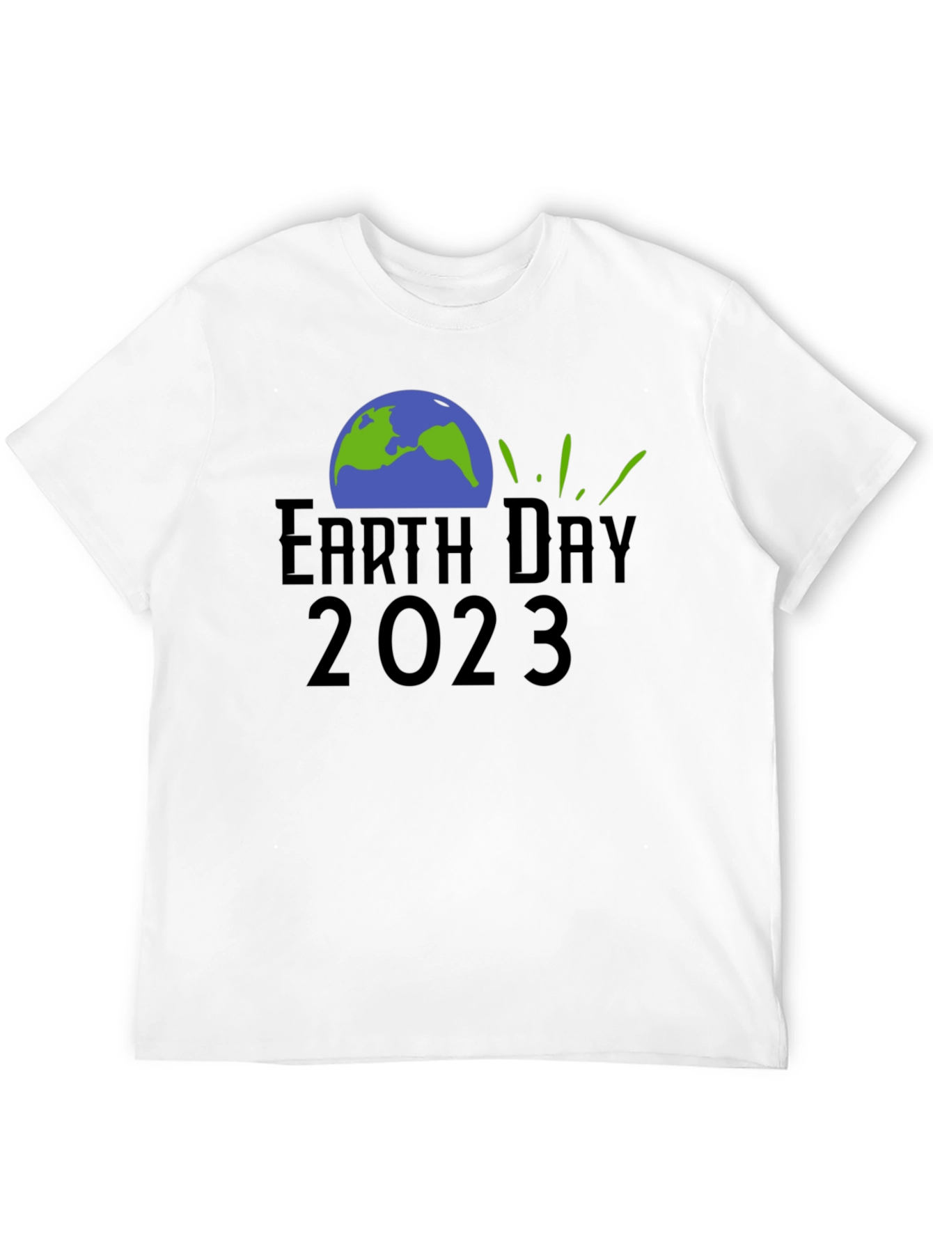 Earth Day 2023 Black Graphic T-Shirt