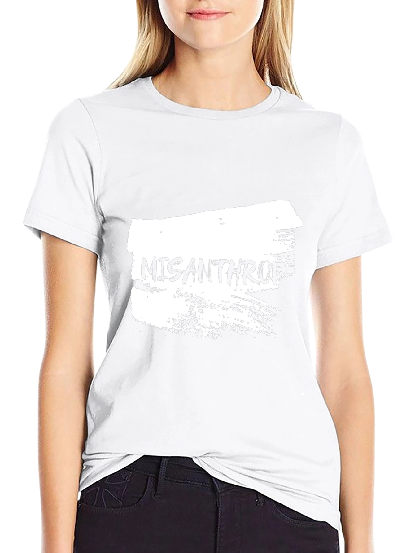 Misanthropic Graphic Tee - Black Cotton T-Shirt