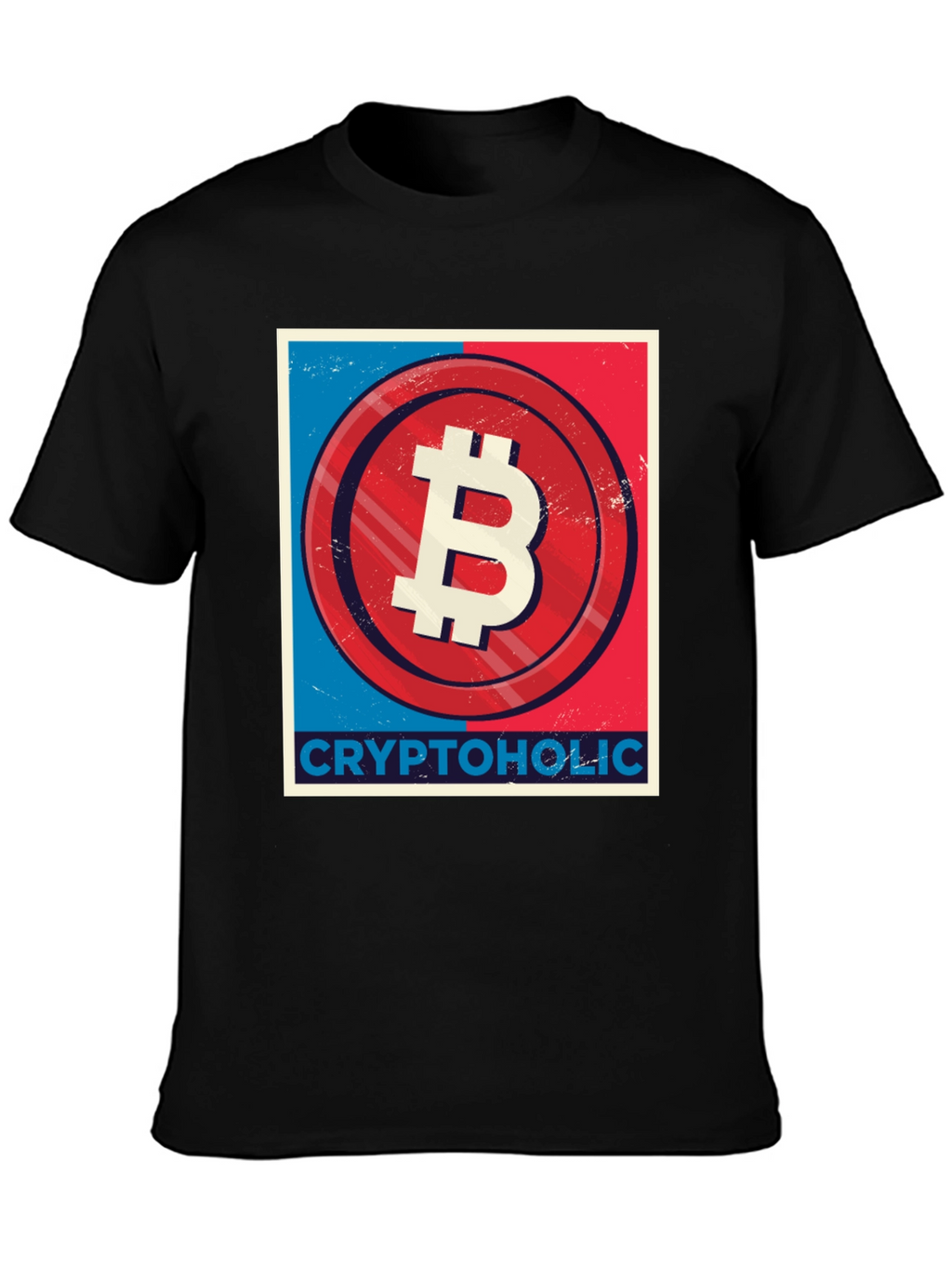 CryptoHolic Bitcoin Graphic Tee - Black