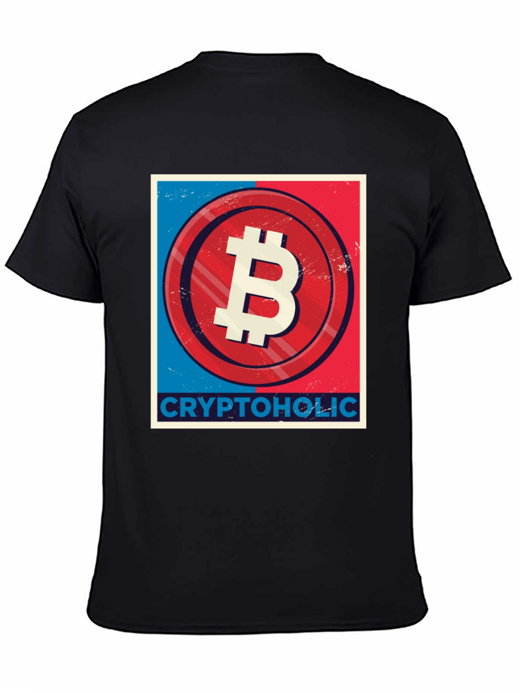 CryptoHolic Bitcoin Graphic Tee - Black