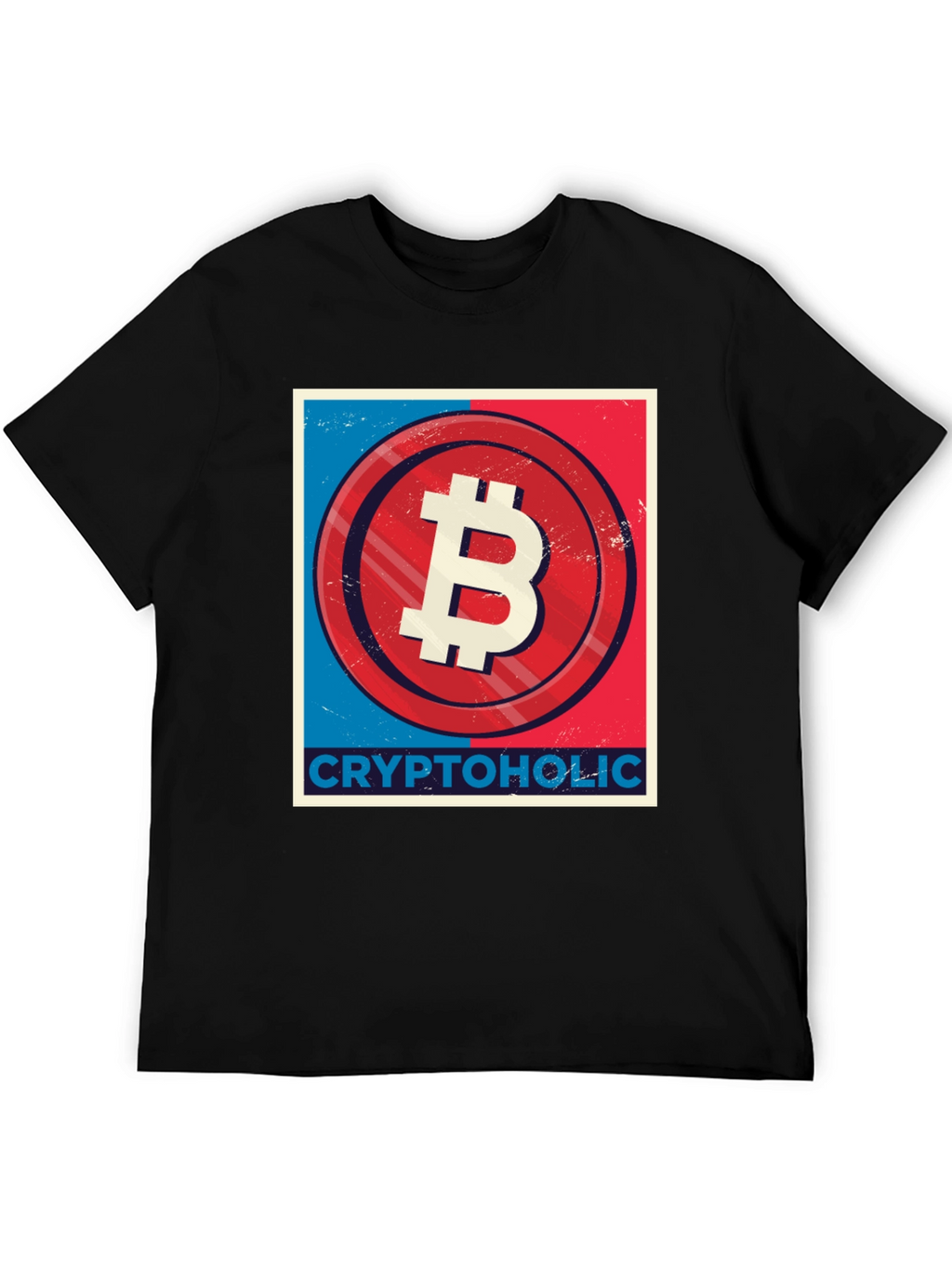 CryptoHolic Bitcoin Graphic Tee - Black