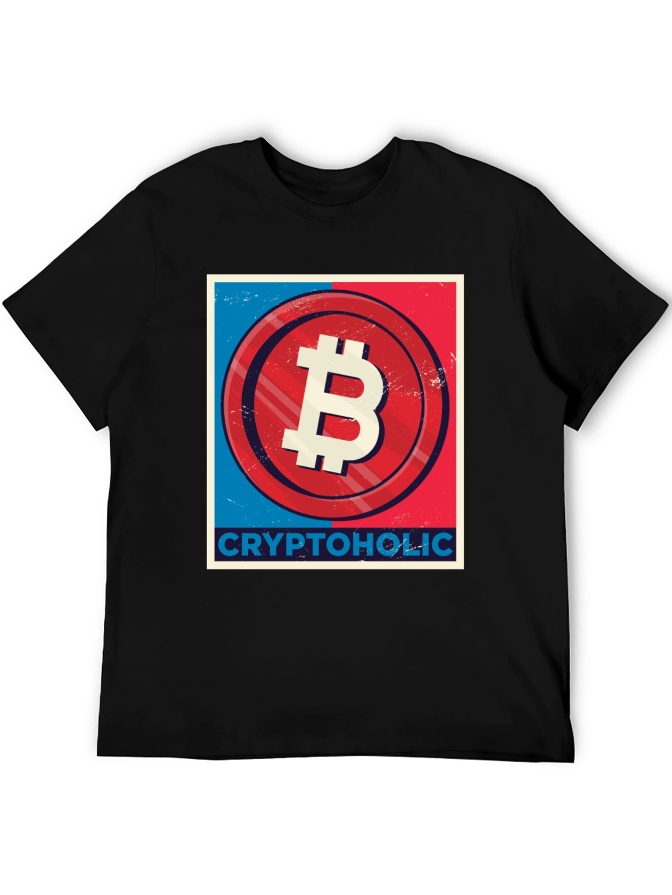 CryptoHolic Bitcoin Graphic Tee - Black