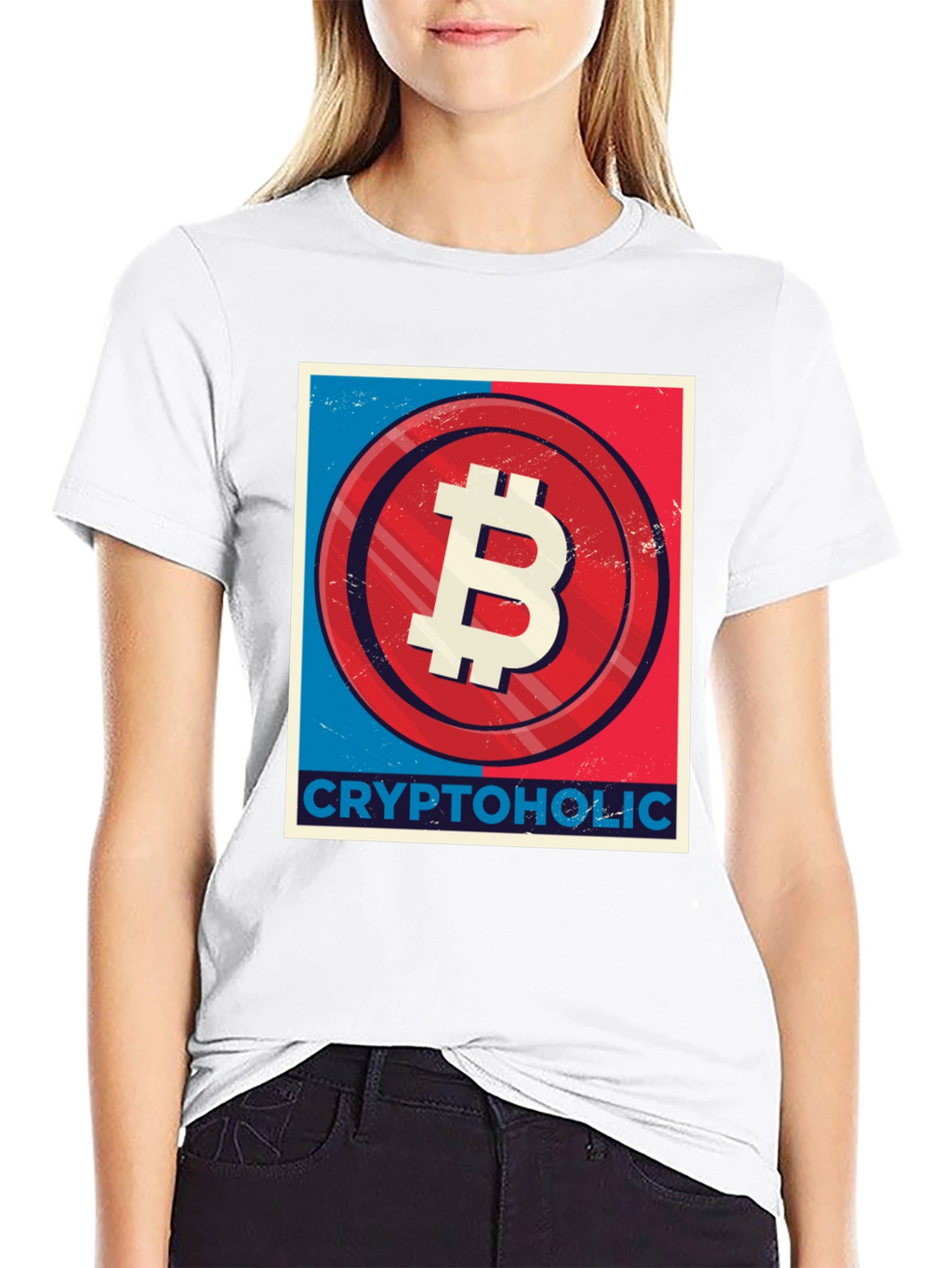 CryptoHolic Bitcoin Graphic Tee - Black