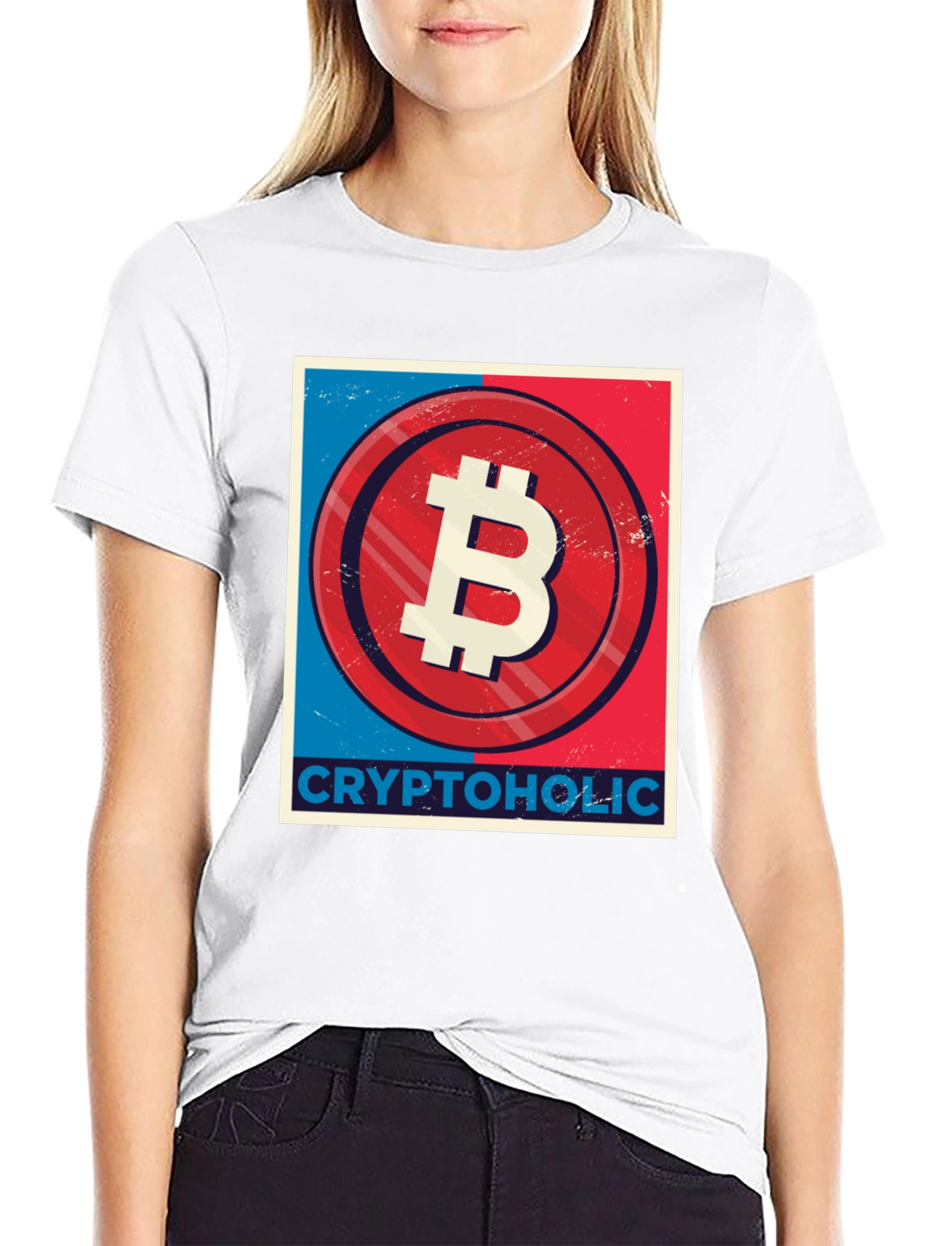 CryptoHolic Bitcoin Graphic Tee - Black