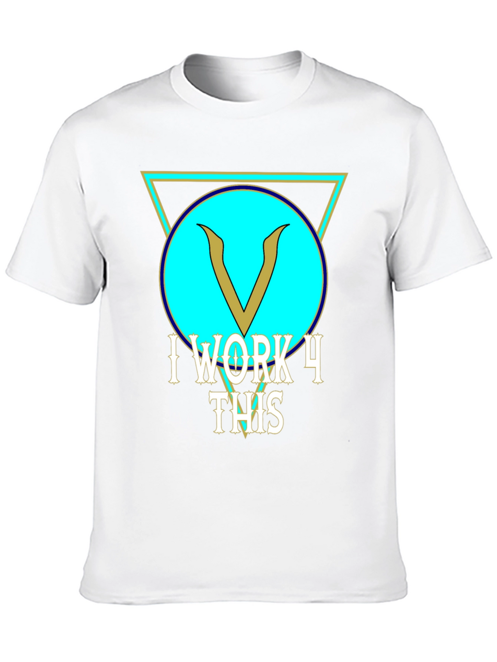 I Work 4 This Black Graphic Tee