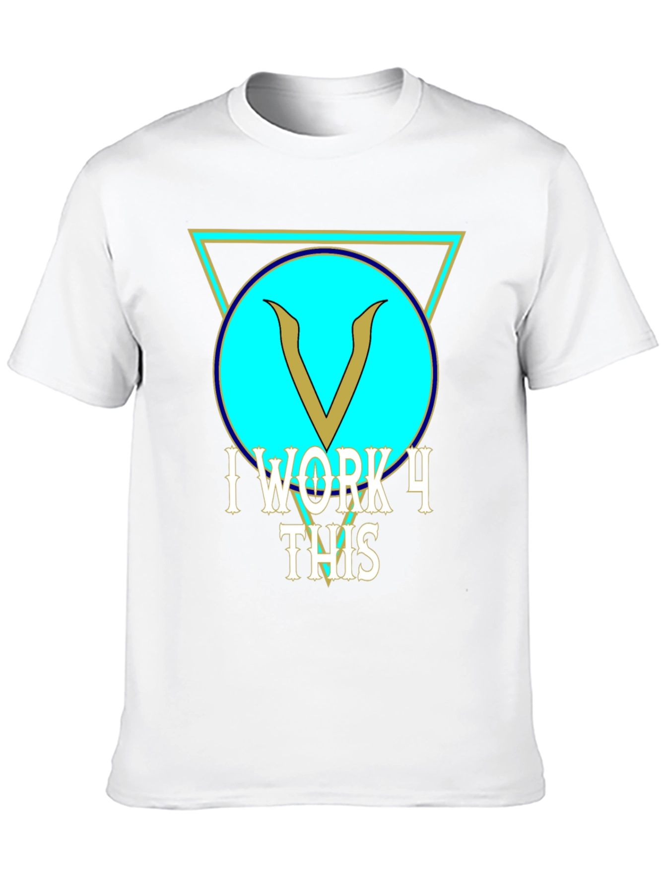 I Work 4 This Black Graphic Tee
