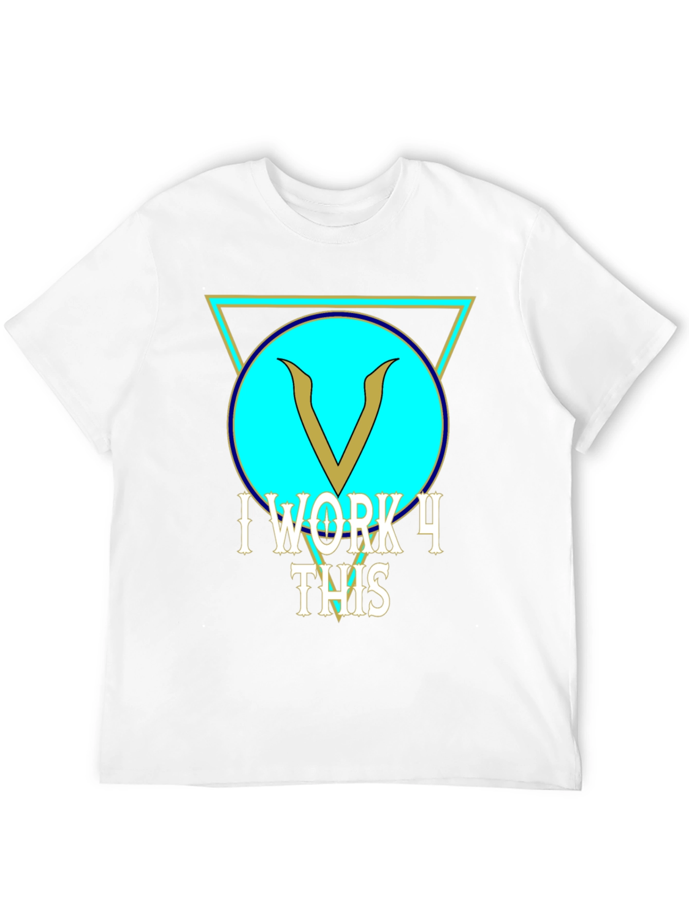 I Work 4 This Black Graphic Tee