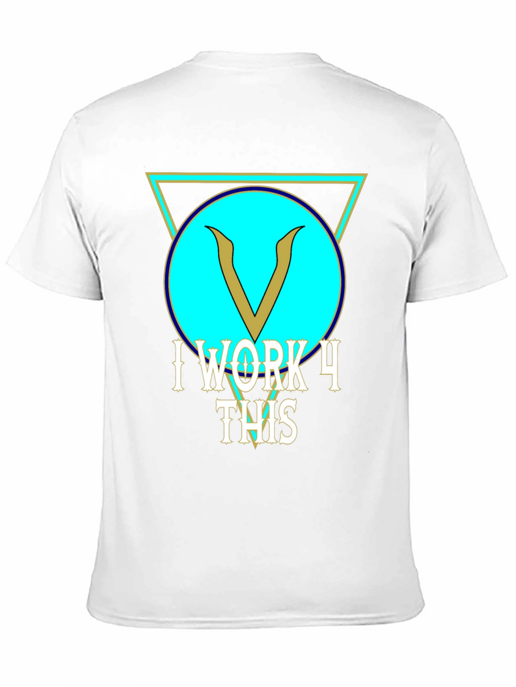 I Work 4 This Black Graphic Tee
