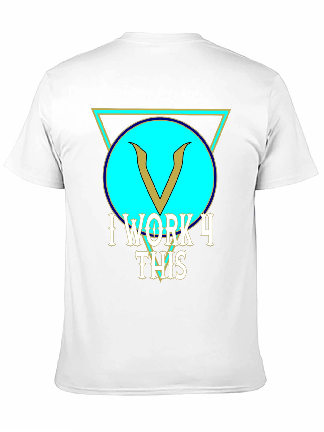 I Work 4 This Black Graphic Tee