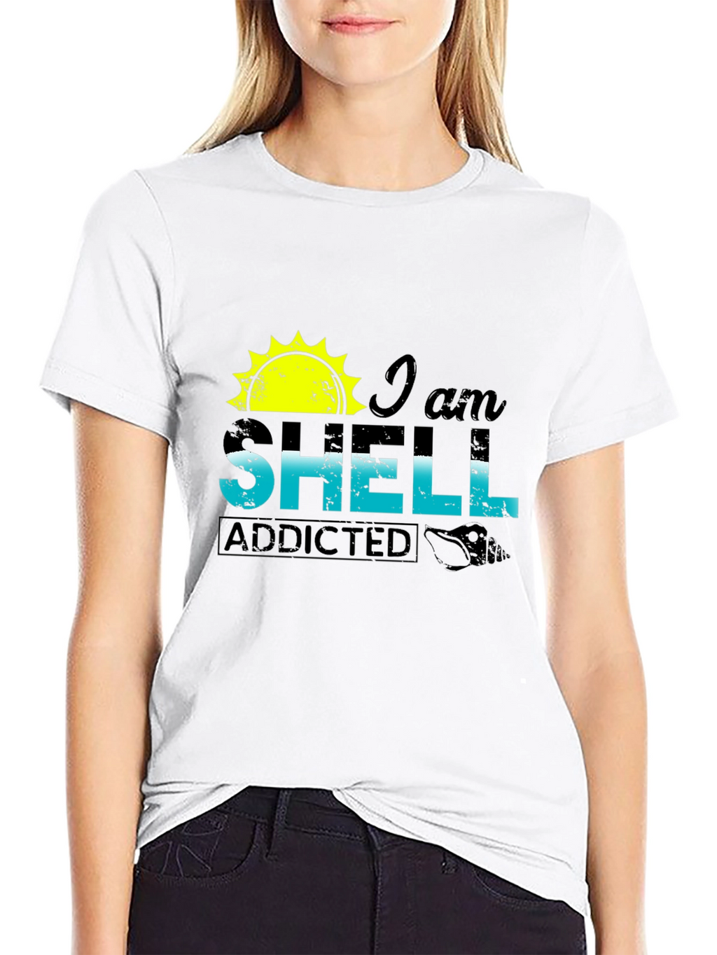 I am Shell Addicted T-Shirt - Beach Lover Tee