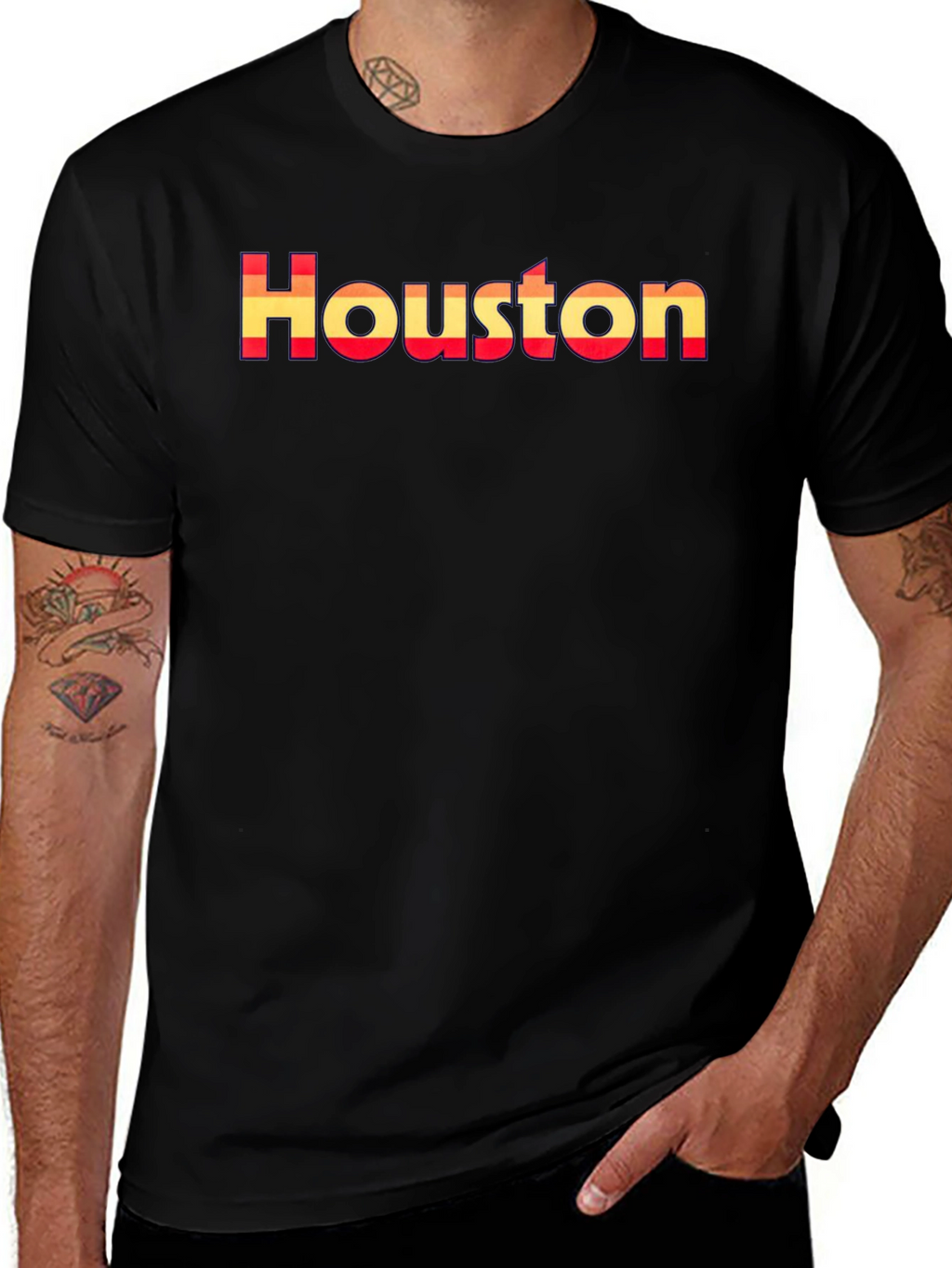 Houston Retro Graphic Tee - Stylish City Pride