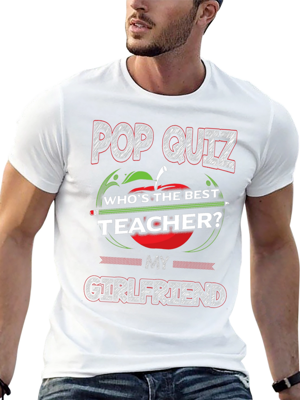 Pop Quiz Best Teacher Girlfriend T-Shirt