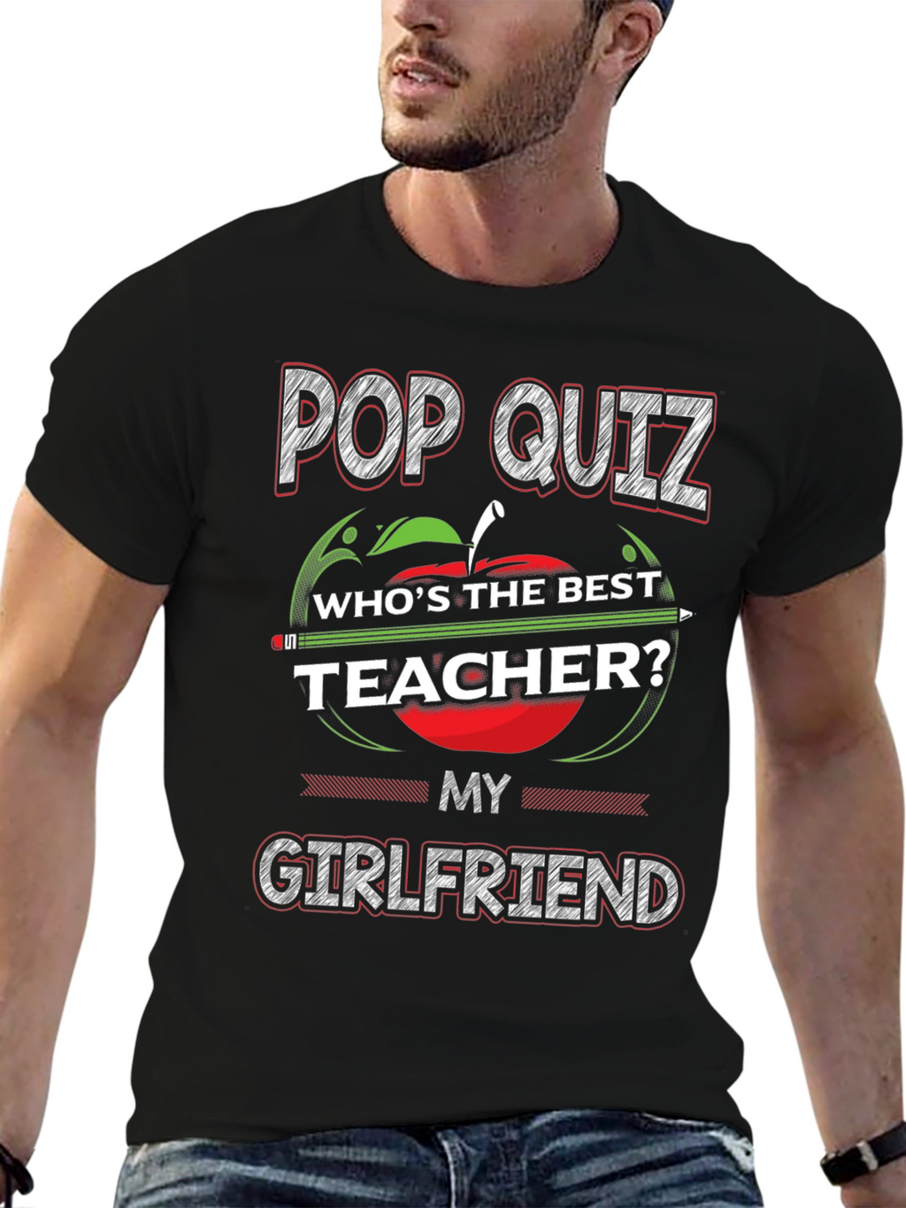 Pop Quiz Best Teacher Girlfriend T-Shirt