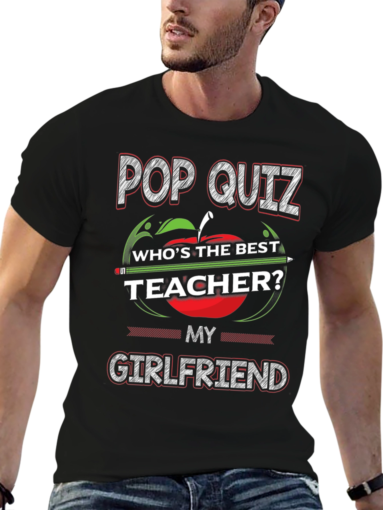 Pop Quiz Best Teacher Girlfriend T-Shirt