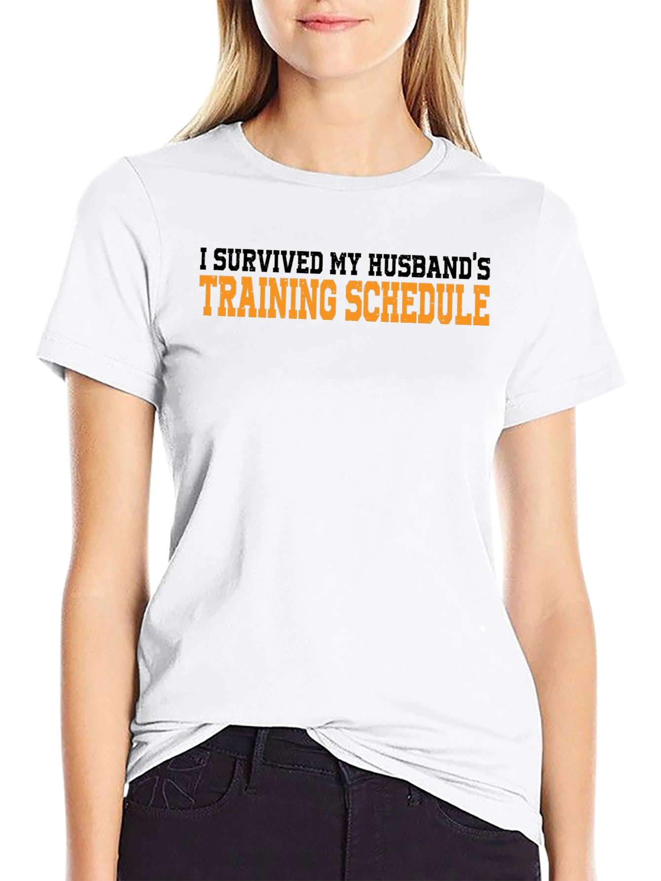 I Survived My Husbands Training Schedule T-Shirt