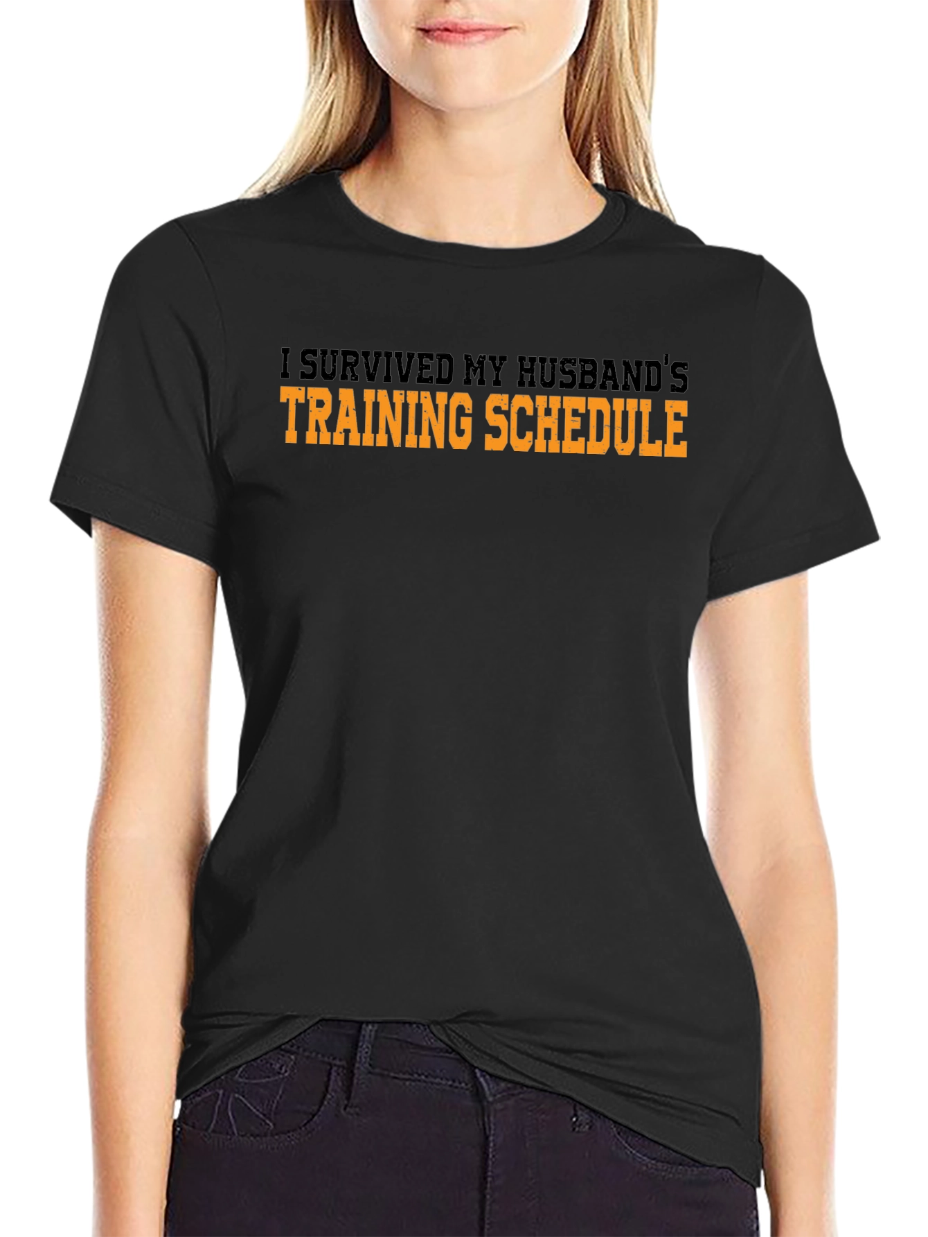 I Survived My Husbands Training Schedule T-Shirt