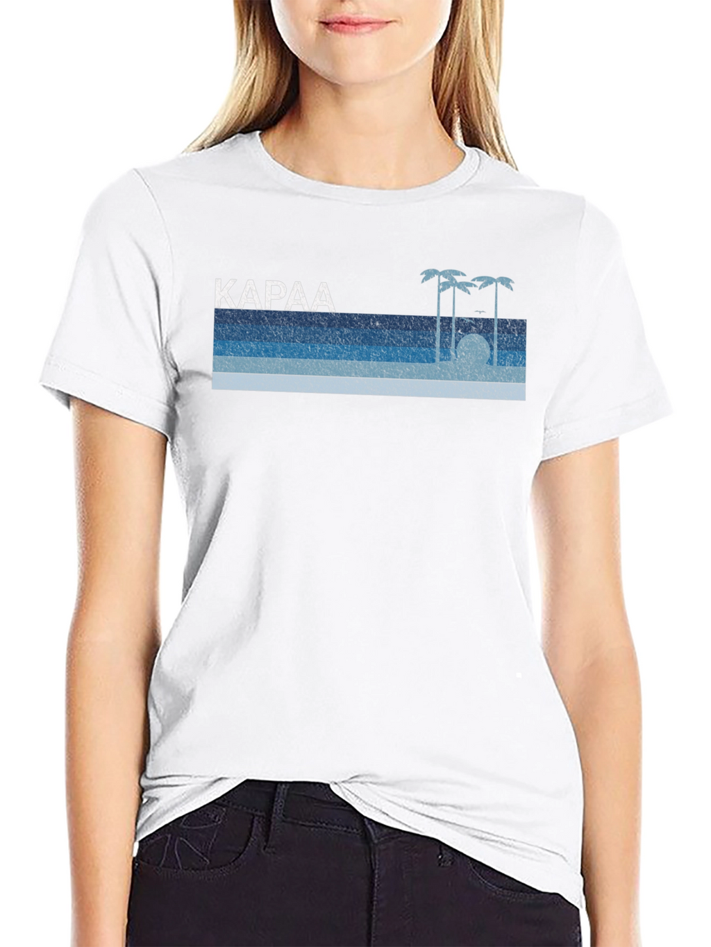 Kapaa Retro Palm Tree T-Shirt