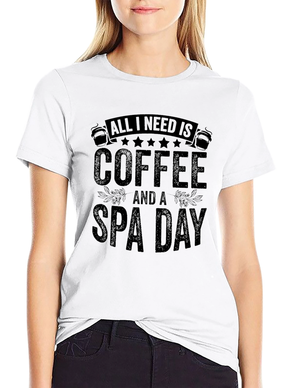 Coffee & Spa Day Graphic T-Shirt