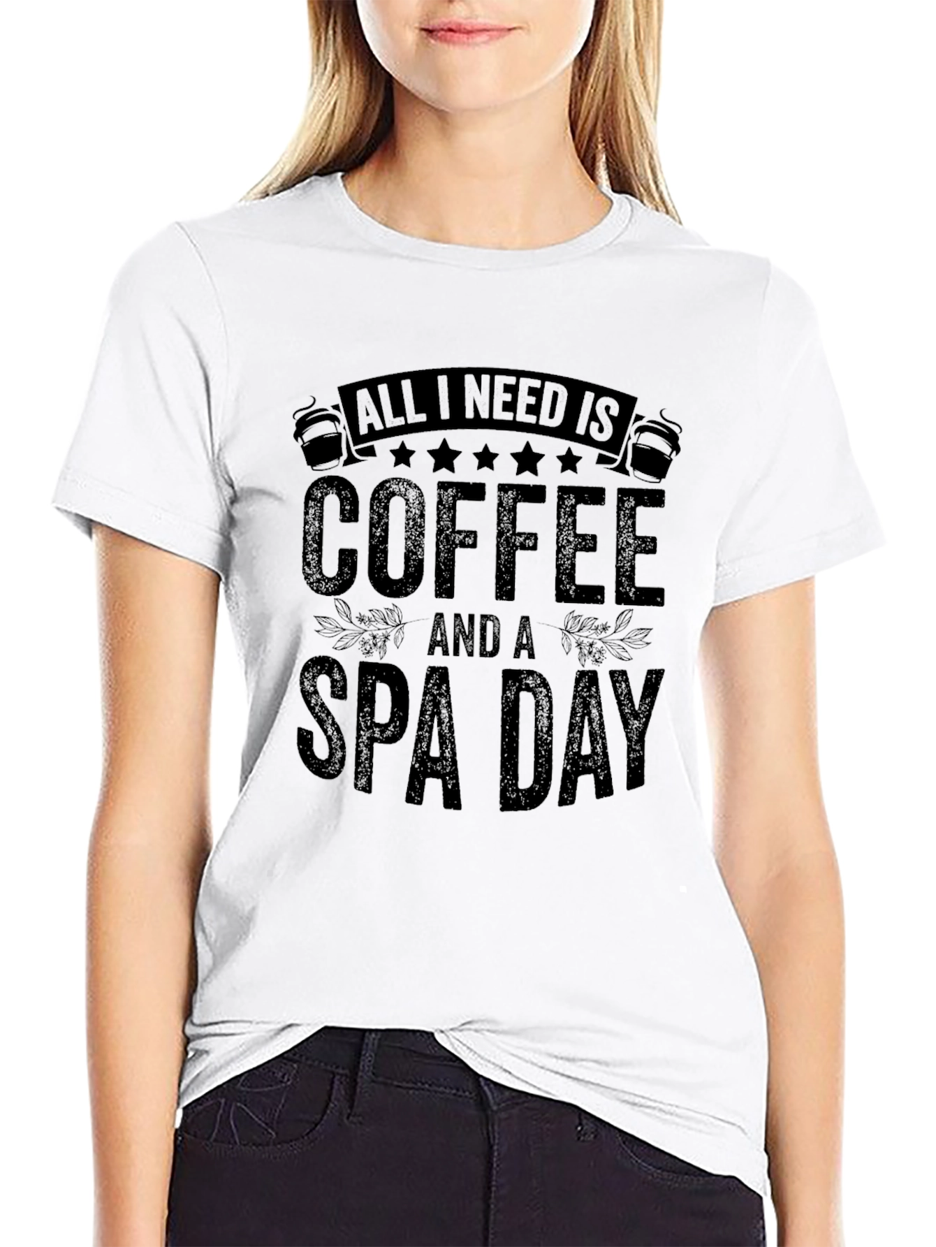 Coffee & Spa Day Graphic T-Shirt