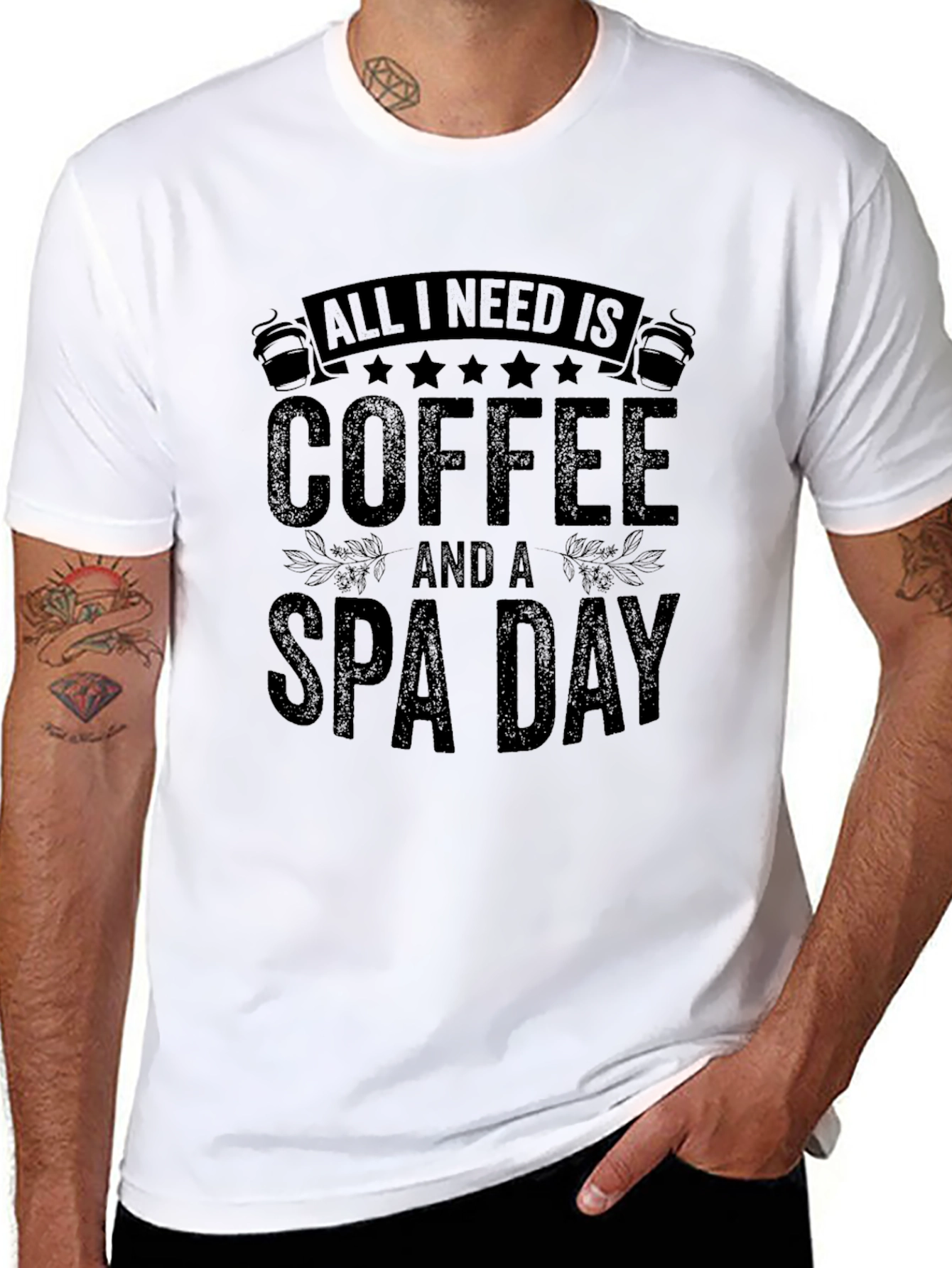 Coffee & Spa Day Graphic T-Shirt
