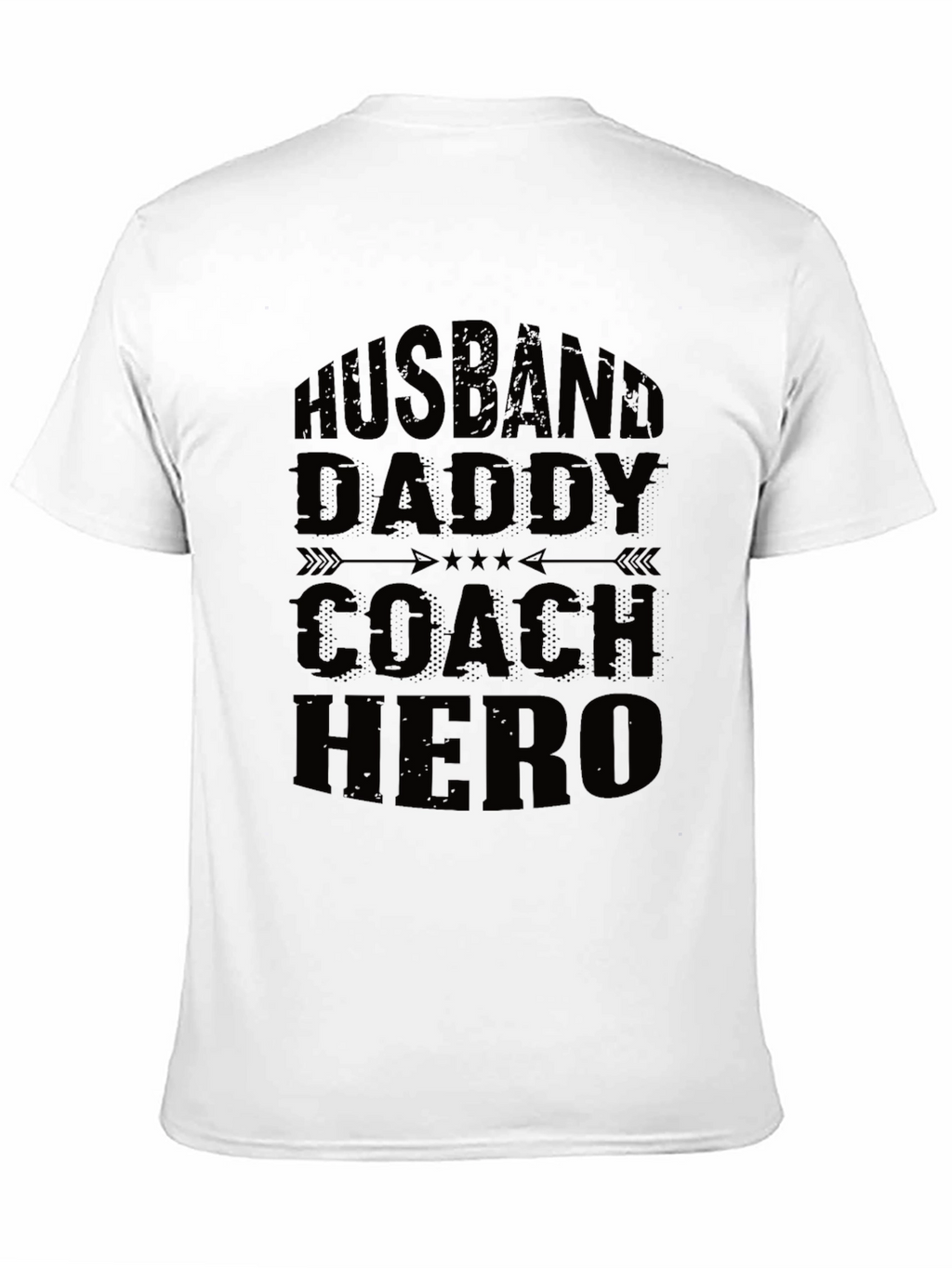Husband Daddy Coach Hero Graphic Tee