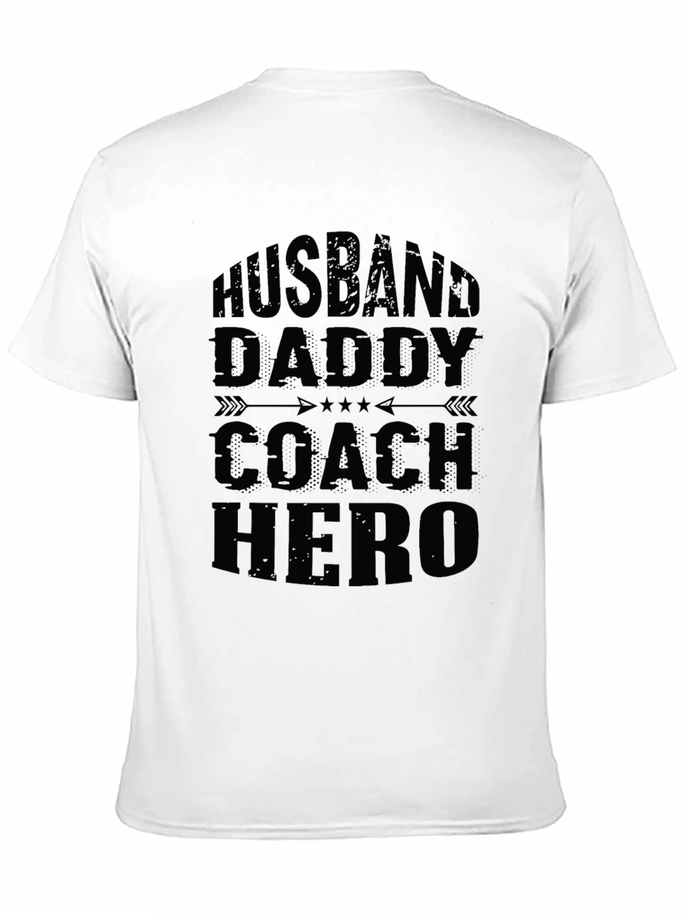 Husband Daddy Coach Hero Graphic Tee