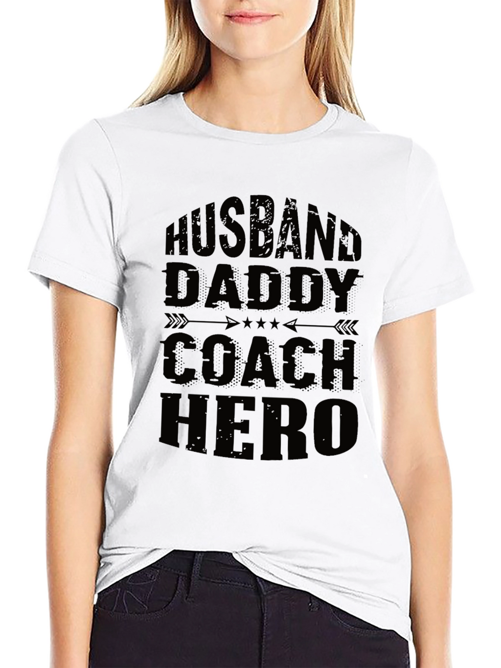 Husband Daddy Coach Hero Graphic Tee