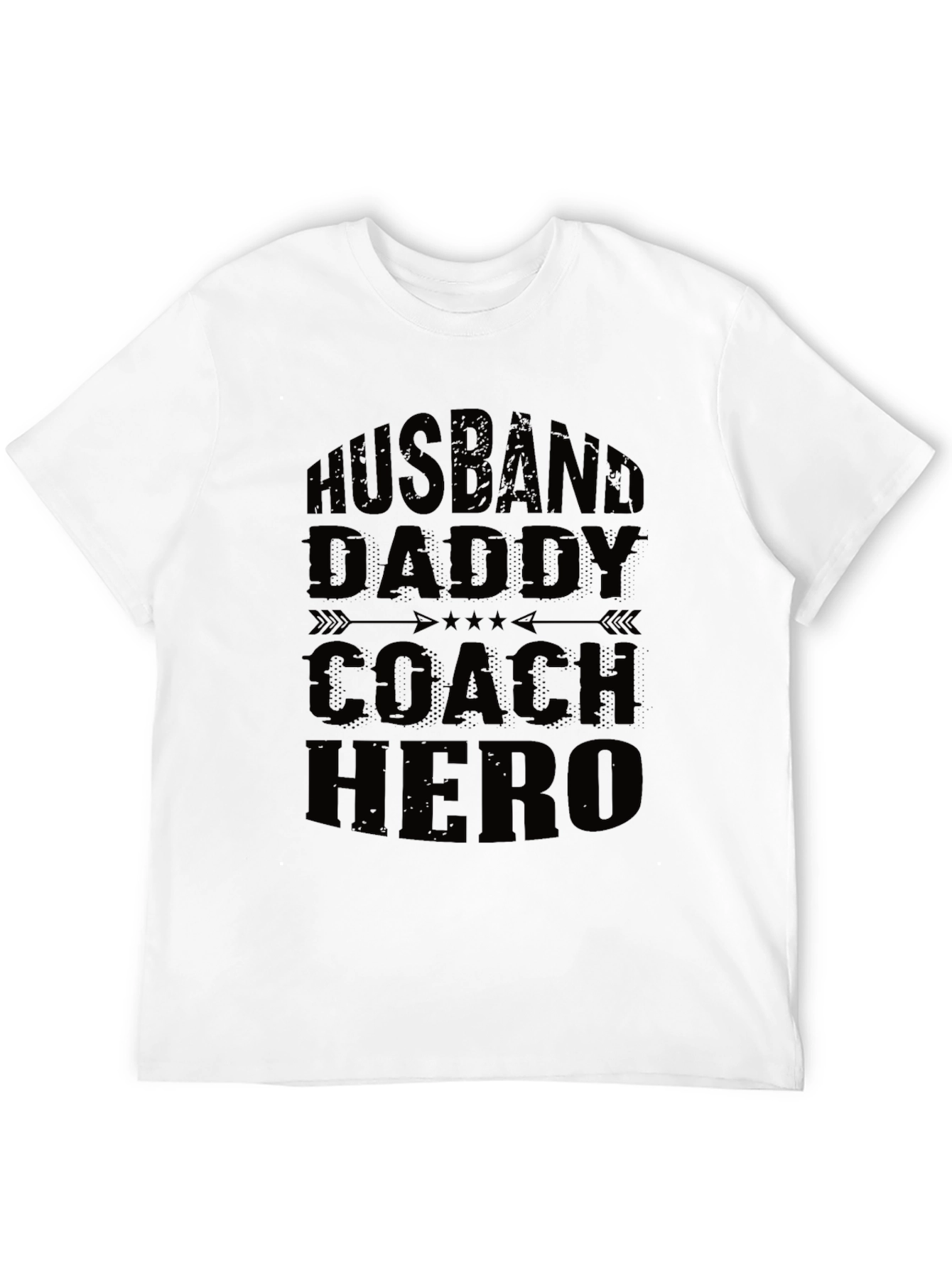 Husband Daddy Coach Hero Graphic Tee