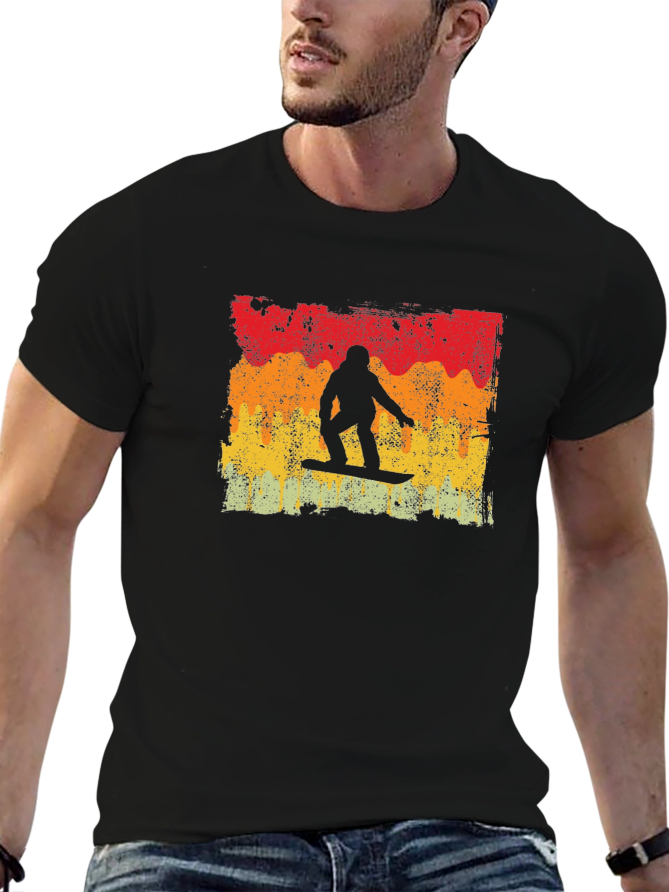 Retro Snowboarder Graphic Tee - Ride the Slopes in Style!