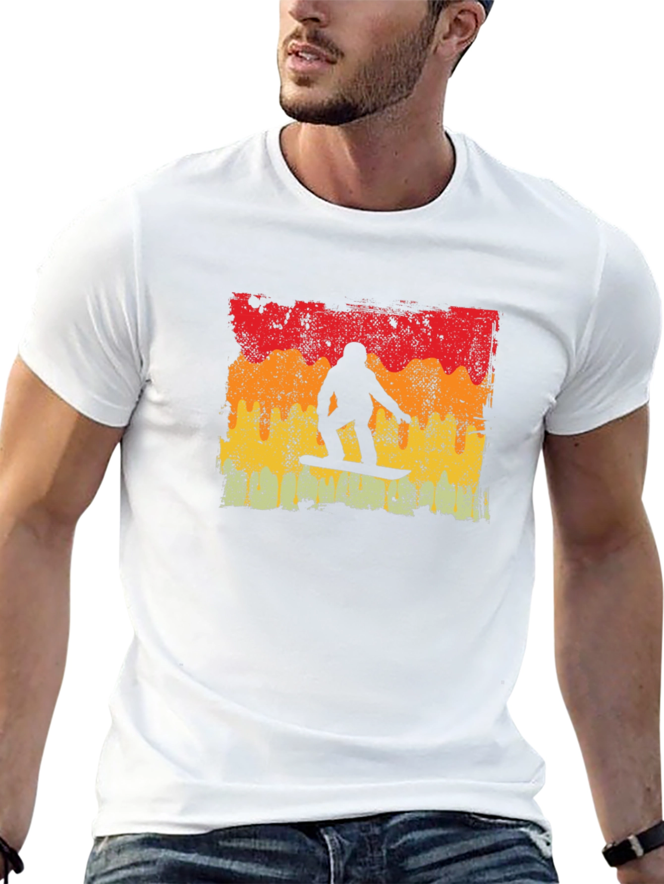 Retro Snowboarder Graphic Tee - Ride the Slopes in Style!