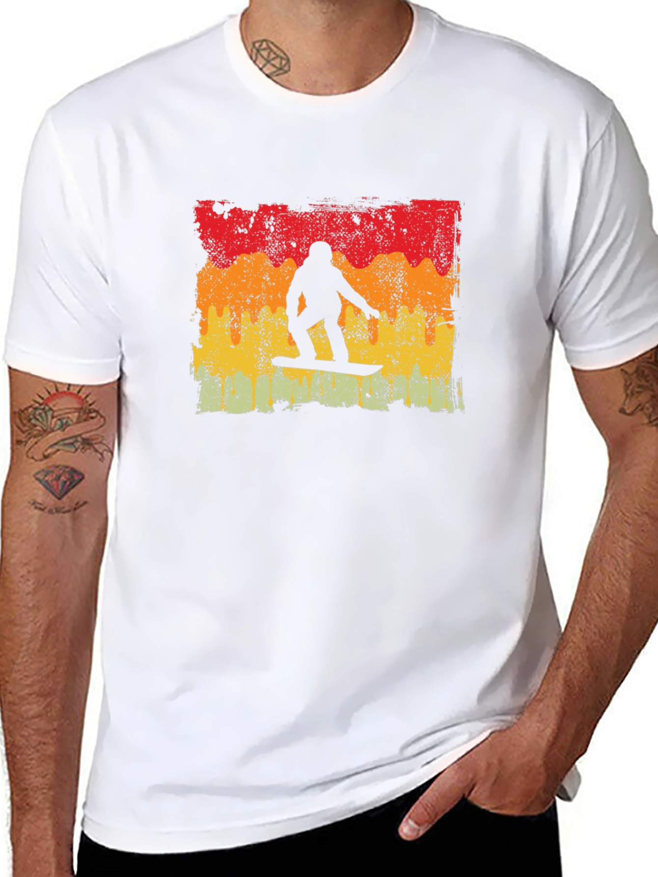 Retro Snowboarder Graphic Tee - Ride the Slopes in Style!