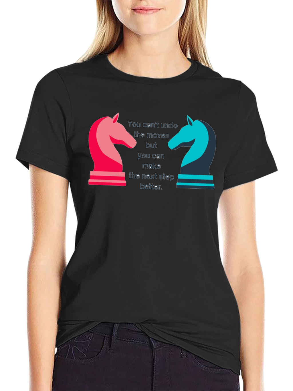 Chess Knight Motivational Graphic T-Shirt