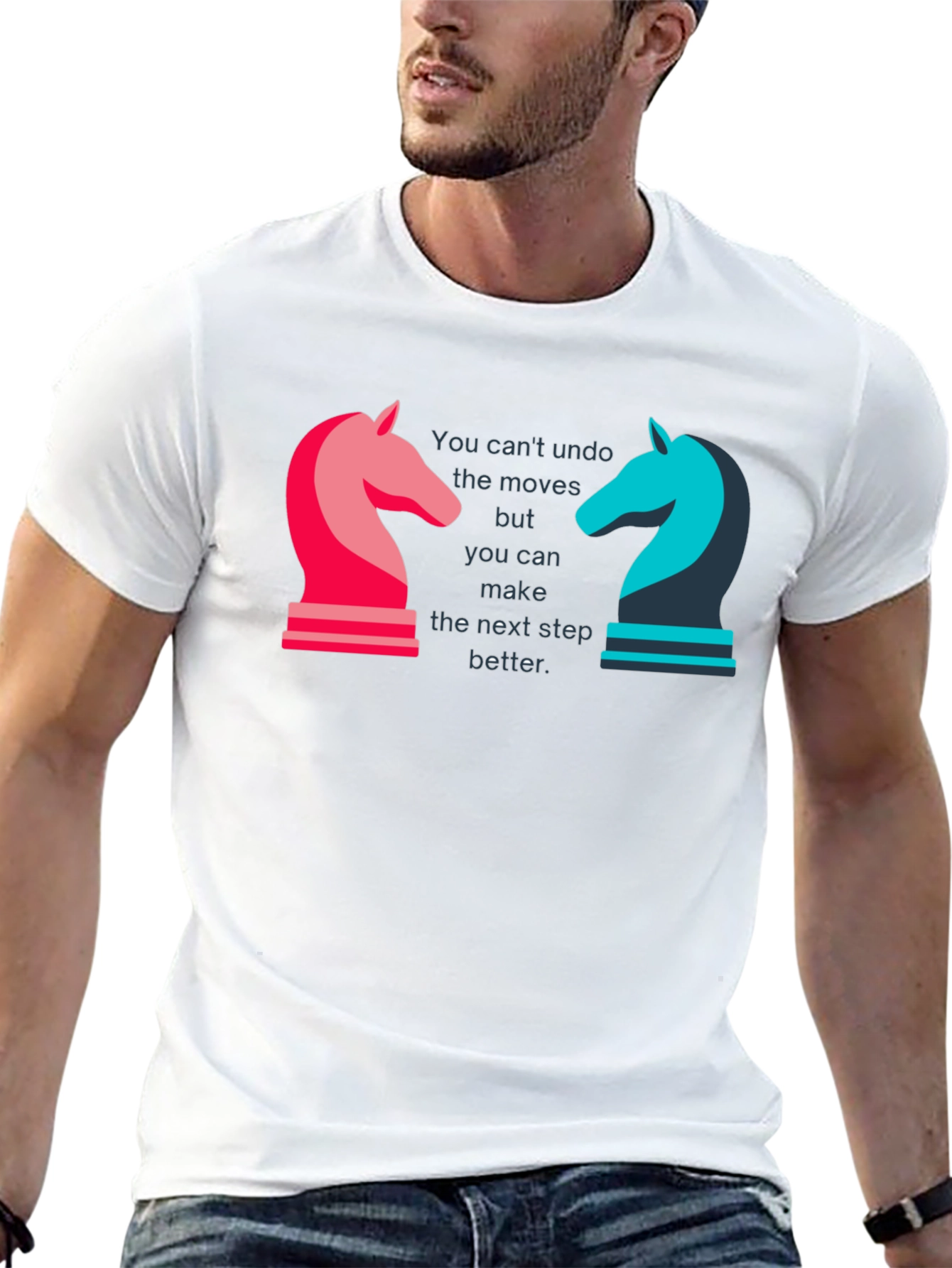 Chess Knight Motivational Graphic T-Shirt