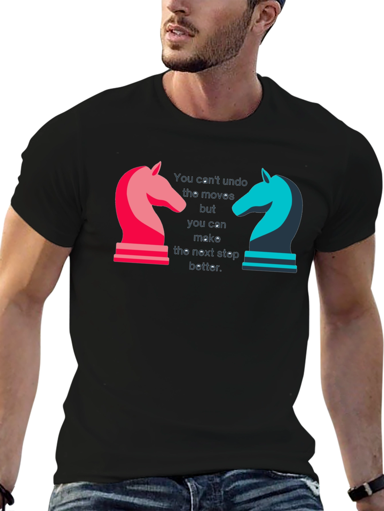 Chess Knight Motivational Graphic T-Shirt