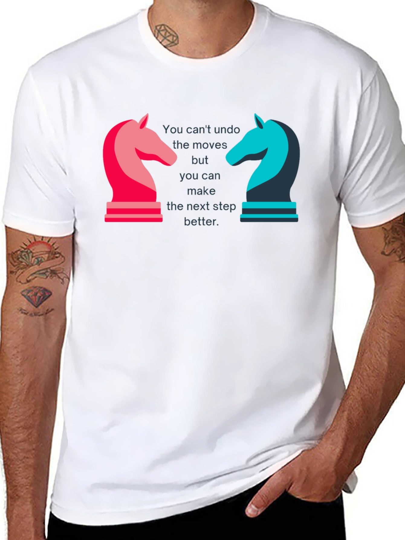 Chess Knight Motivational Graphic T-Shirt