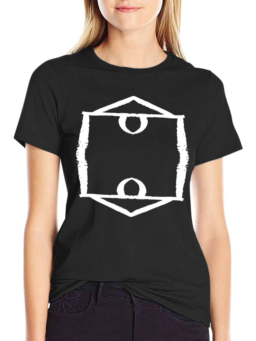 Unique Graphic Tee - Hexagon Symbol Shirt