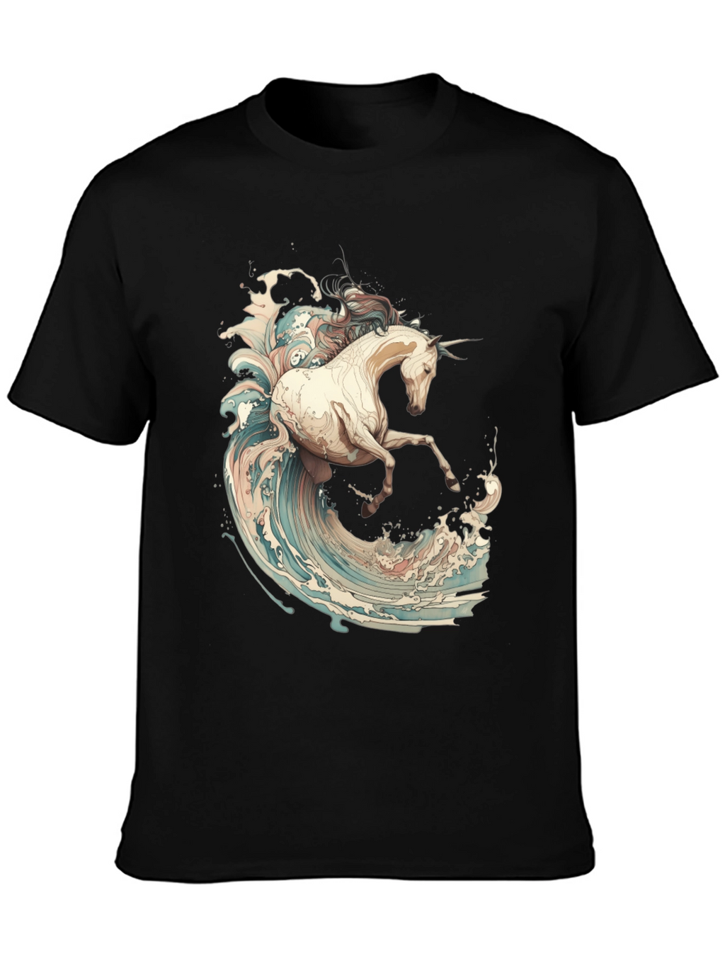 Unicorn Wave Rider Graphic T-Shirt