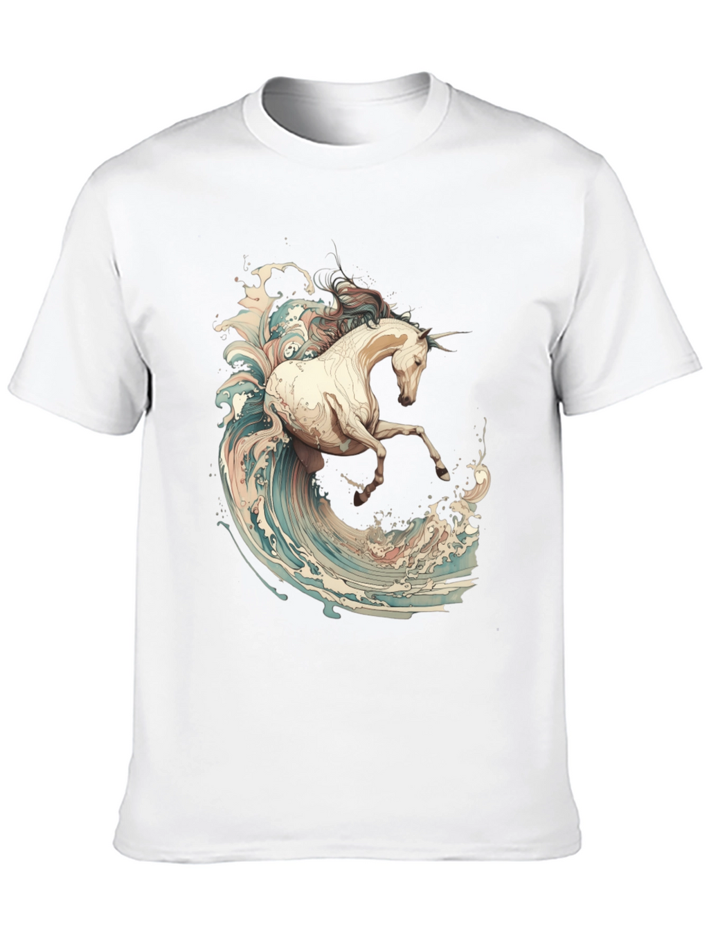 Unicorn Wave Rider Graphic T-Shirt