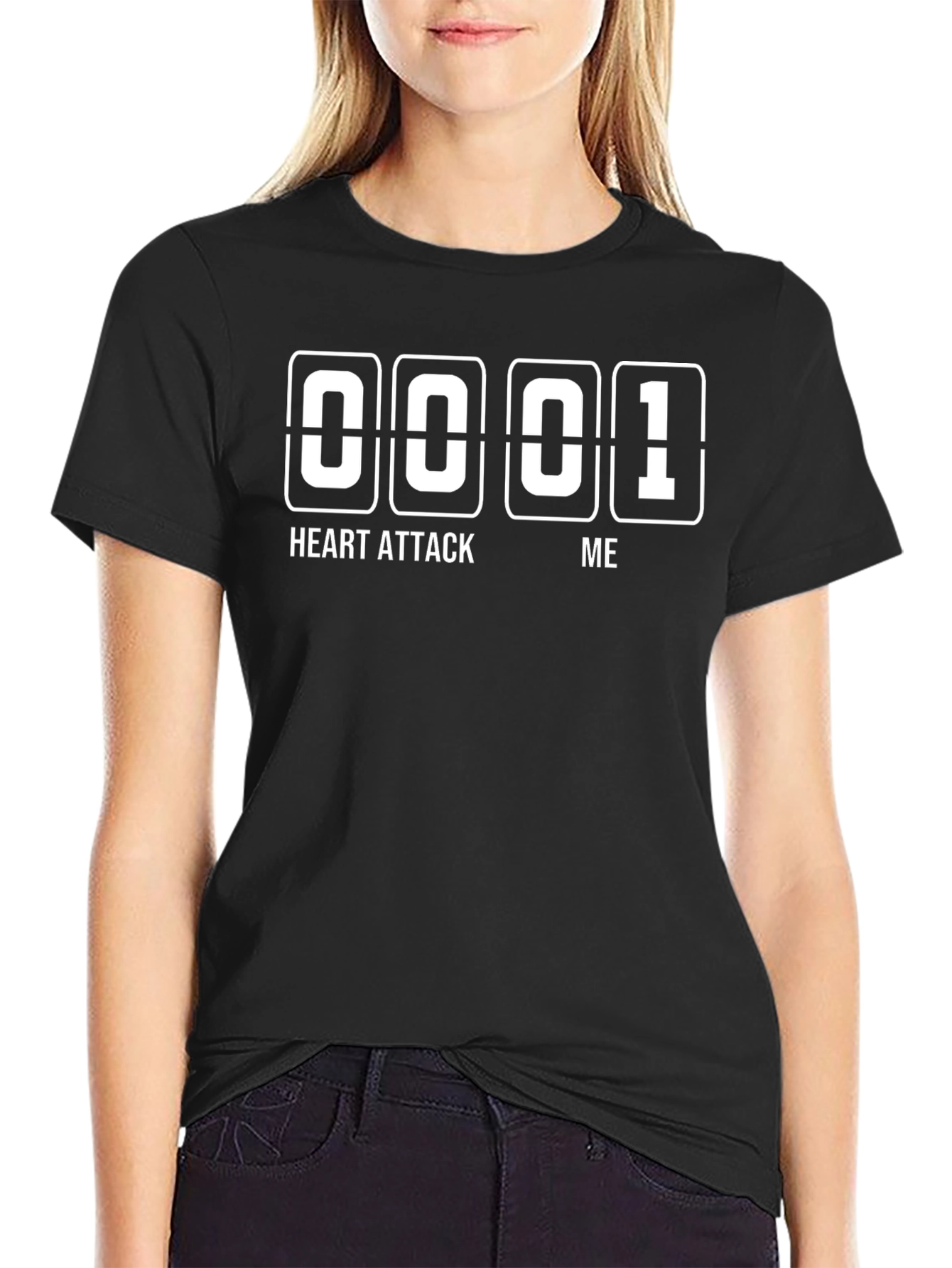 Heart Attack Me Funny Graphic T-Shirt