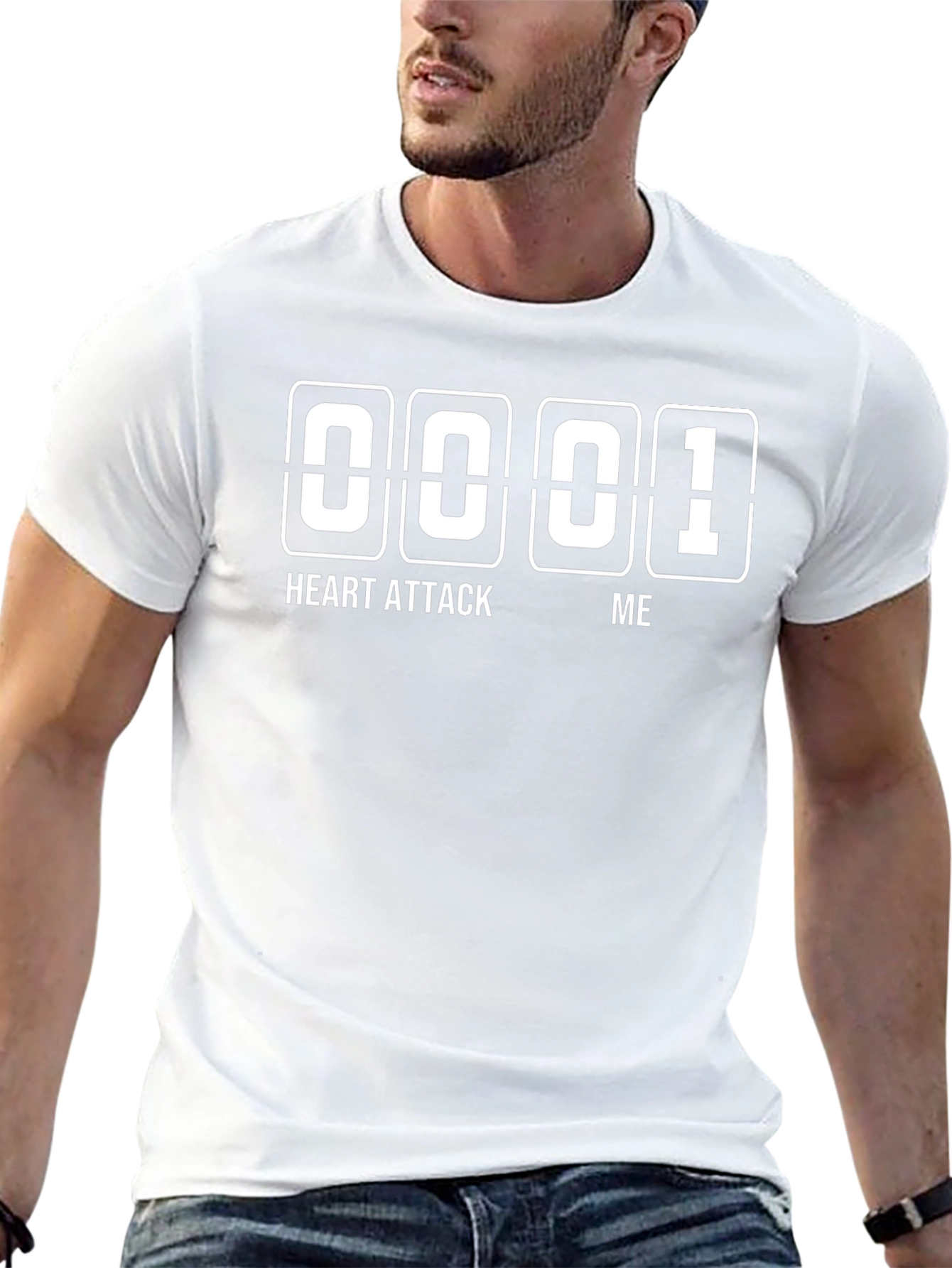 Heart Attack Me Funny Graphic T-Shirt