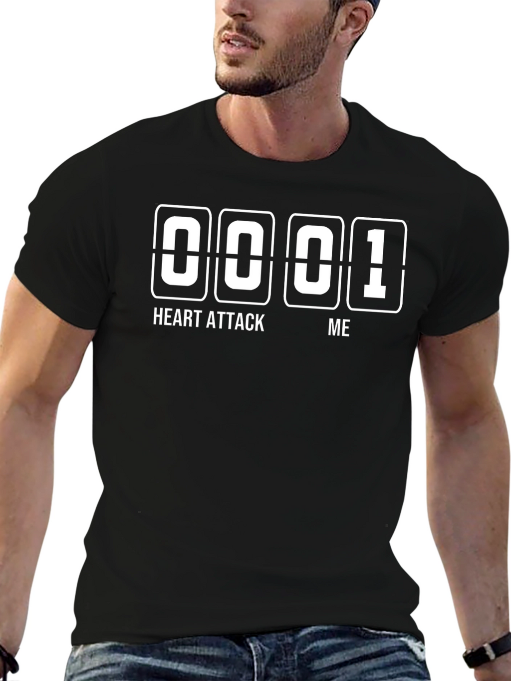Heart Attack Me Funny Graphic T-Shirt