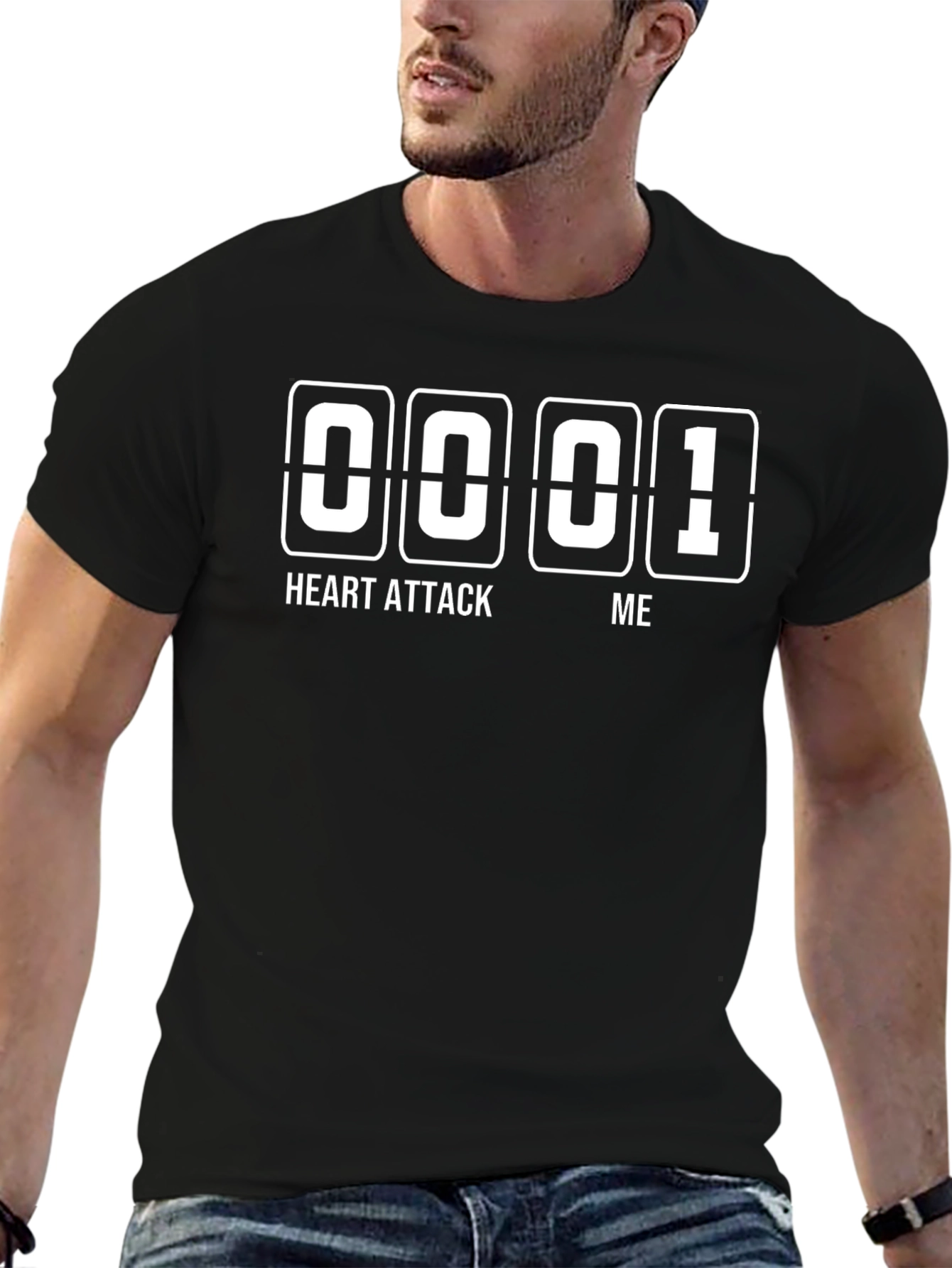 Heart Attack Me Funny Graphic T-Shirt