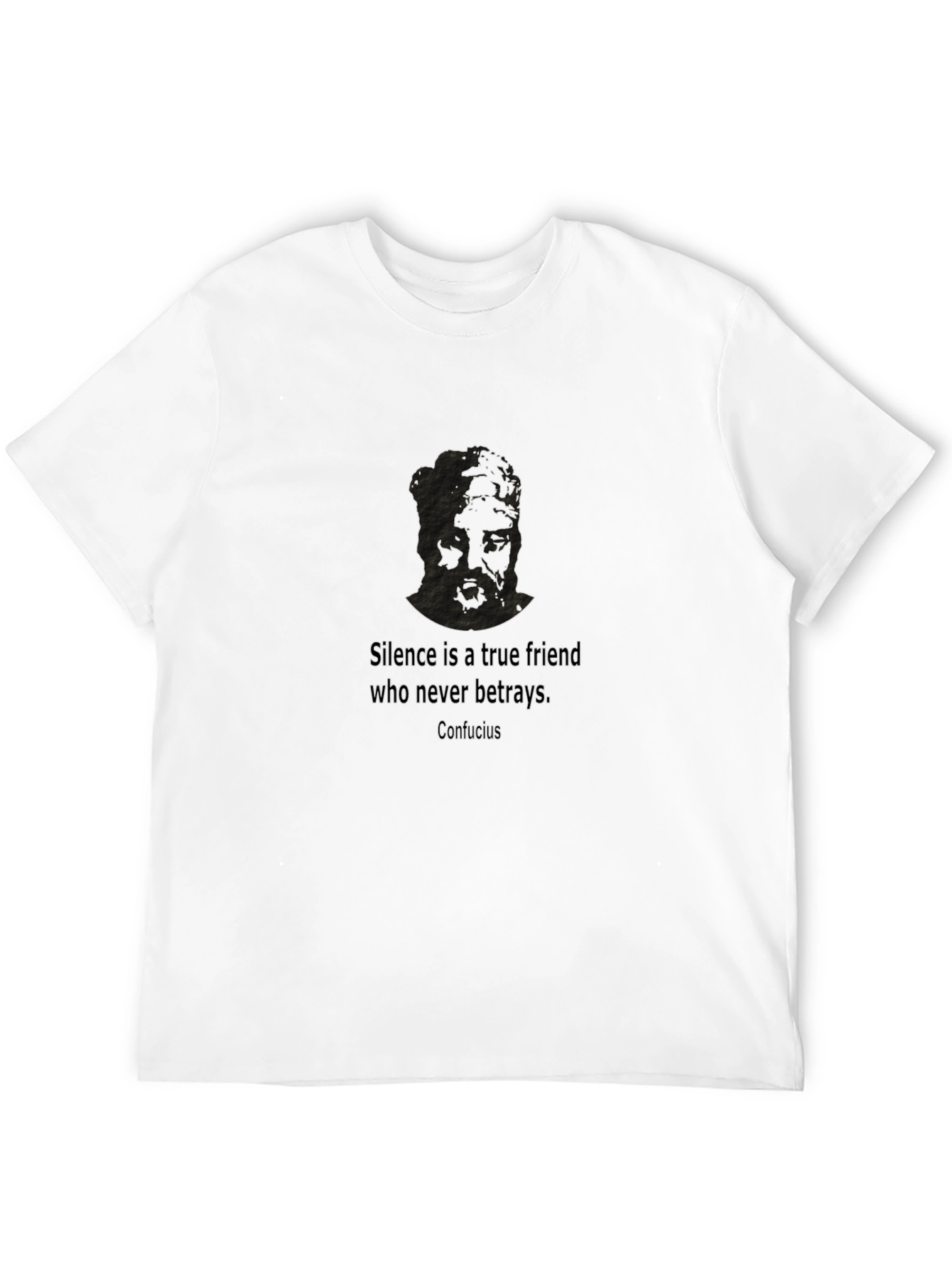 Confucius Quote Black T-Shirt