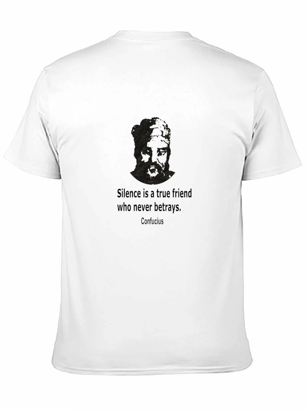 Confucius Quote Black T-Shirt