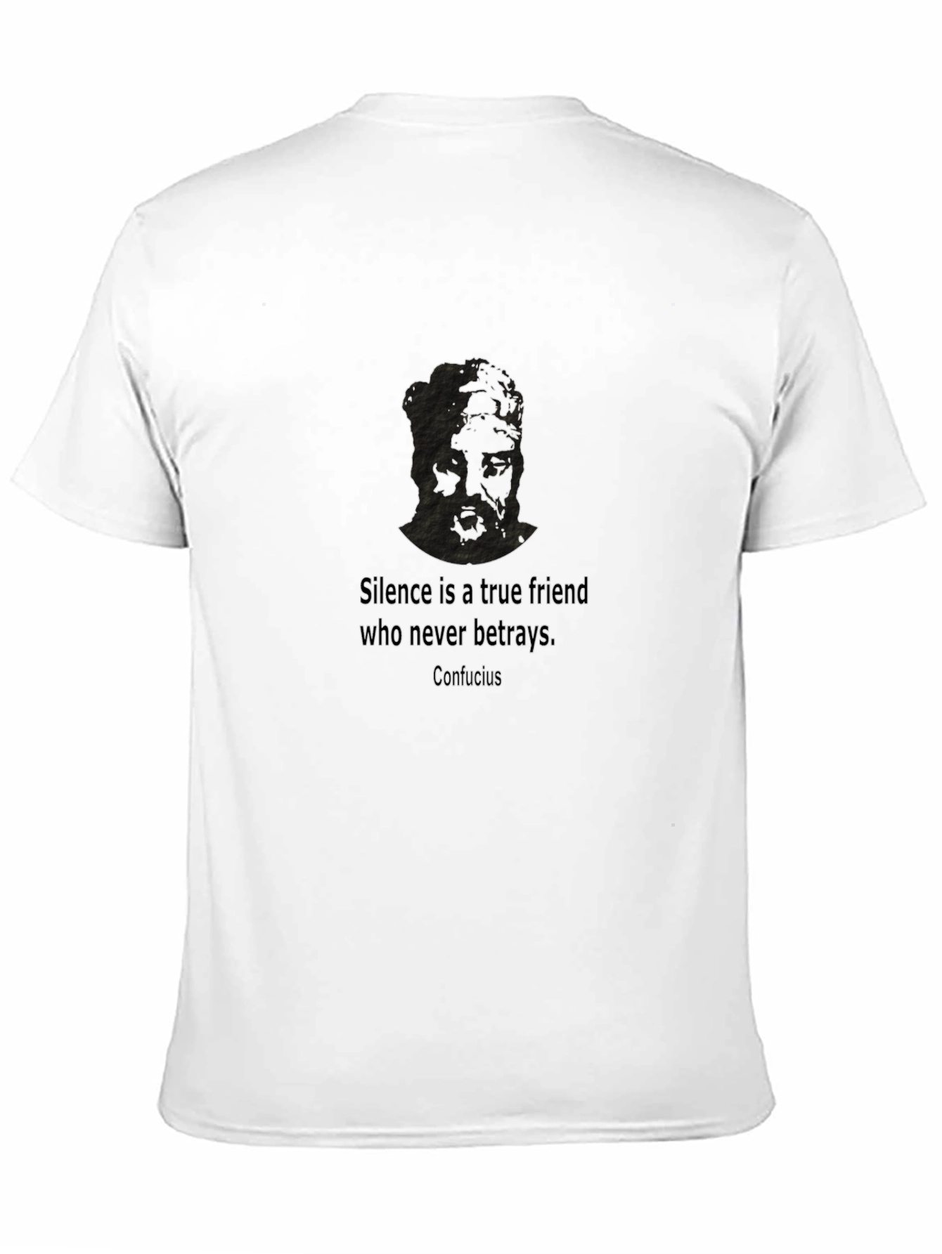 Confucius Quote Black T-Shirt