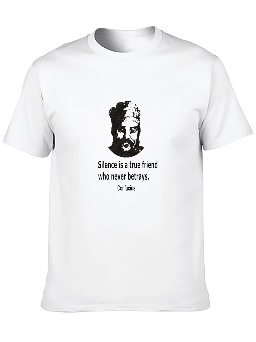 Confucius Quote Black T-Shirt