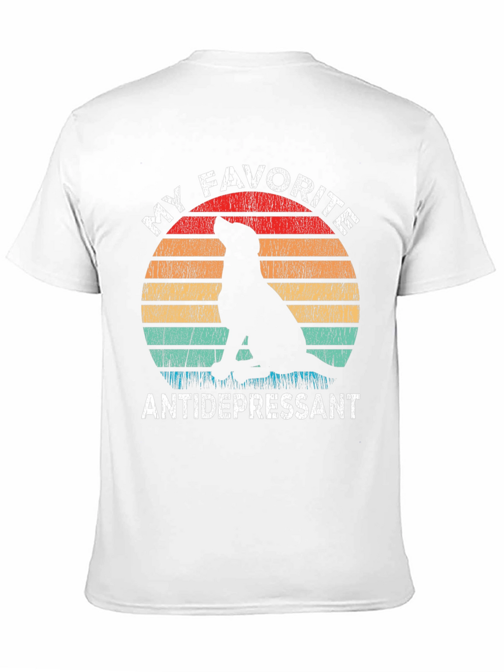 My Favorite Antidepressant Dog Silhouette T-Shirt