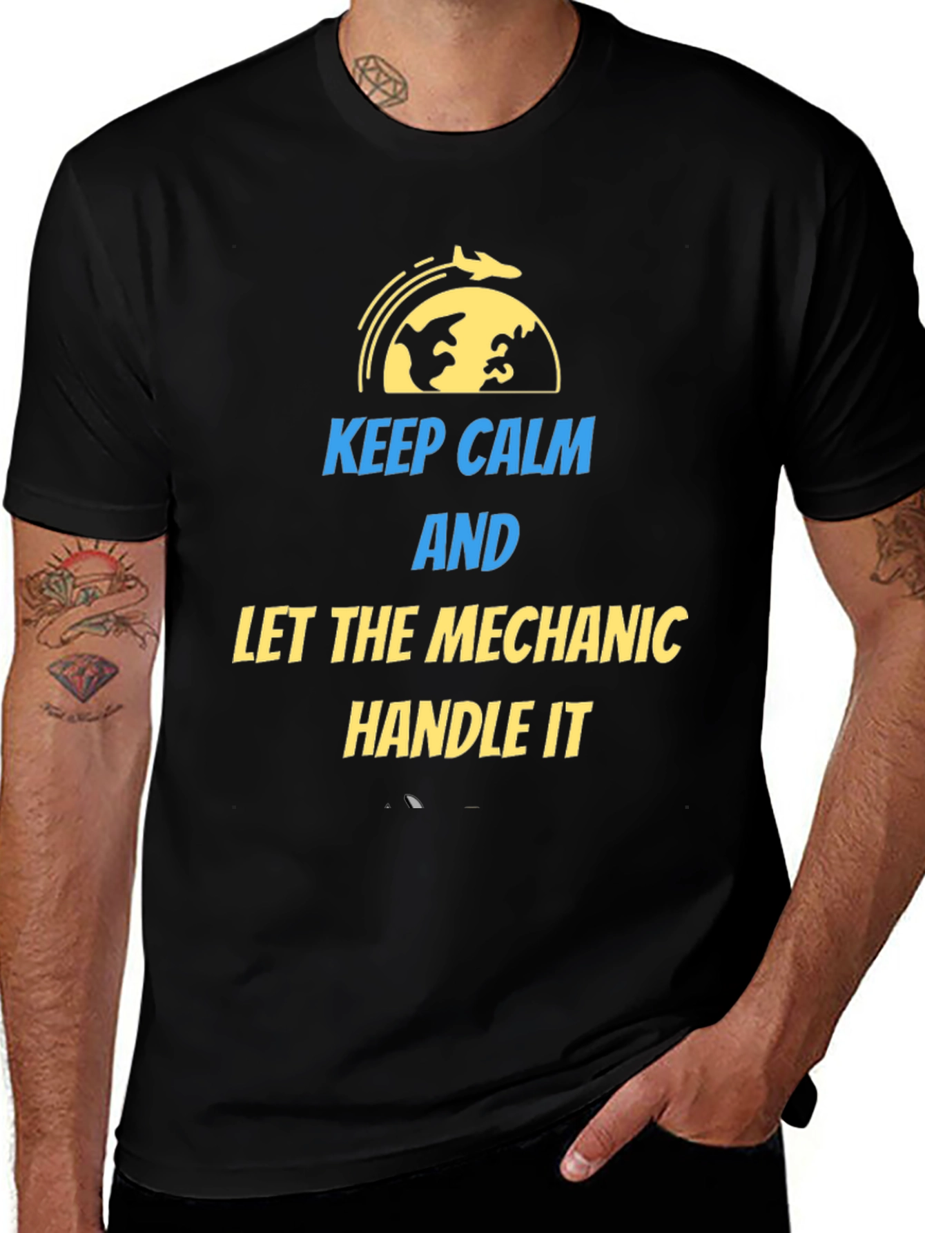 Keep Calm Mechanic T-Shirt | Aviation Gift