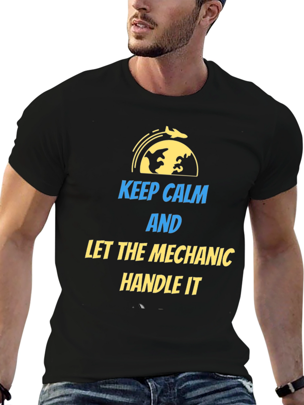 Keep Calm Mechanic T-Shirt | Aviation Gift